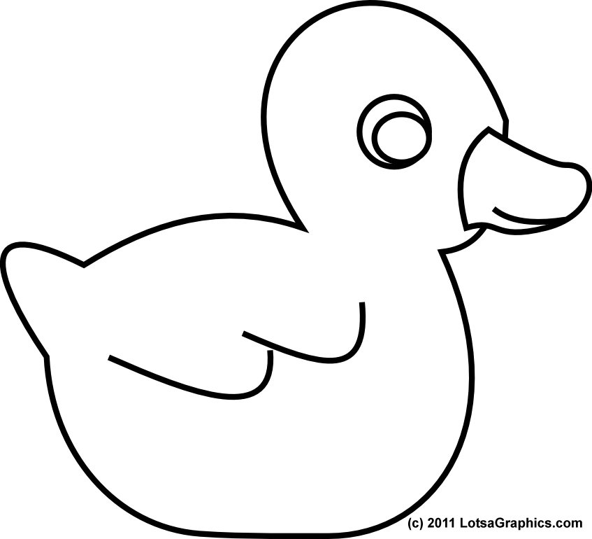 847x770 Rubber Duck Coloring Pages