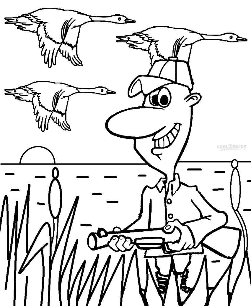850x1034 Printable Hunting Coloring Pages For Kids
