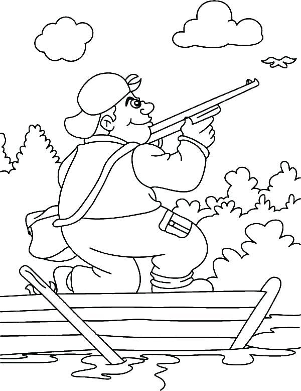 600x778 Deer Hunting Coloring Pages