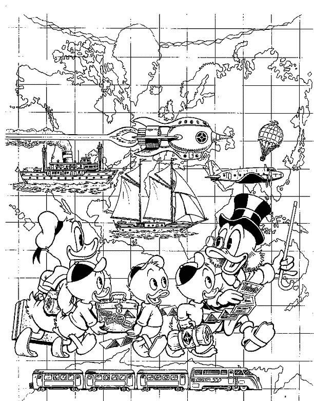 612x780 Free Printable Ducktales Coloring Pages