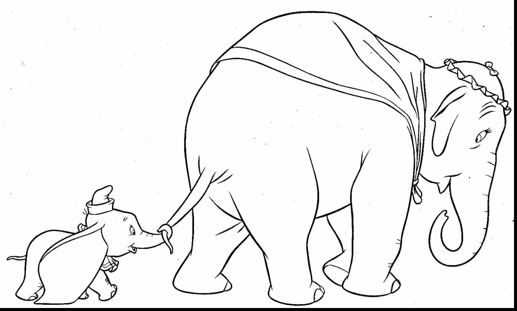 1731x1042 Dumbo Coloring Pages Free Adorable