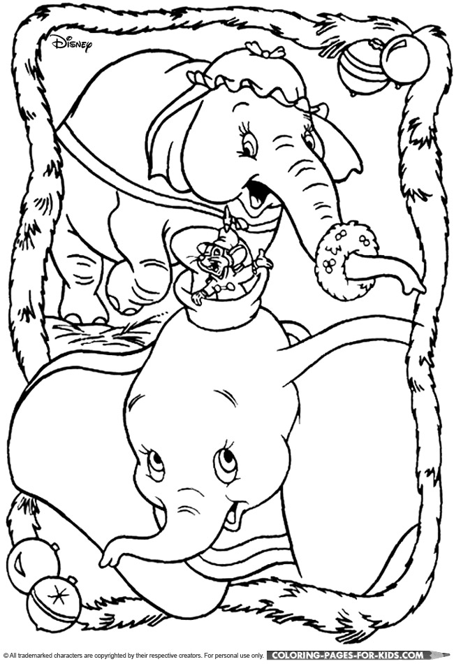 650x950 Disney Dumbo Coloring Pages