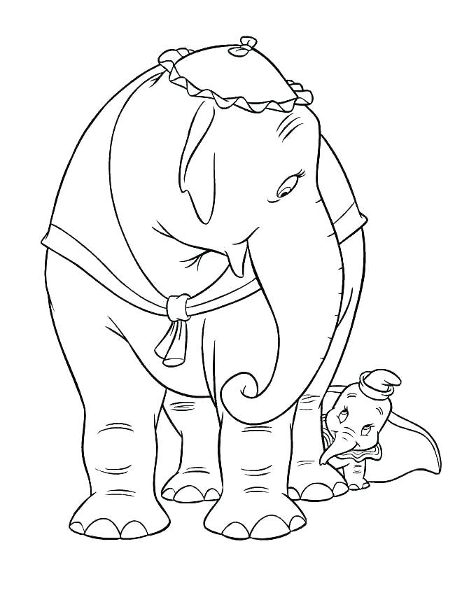 660x847 Dumbo Coloring Pages