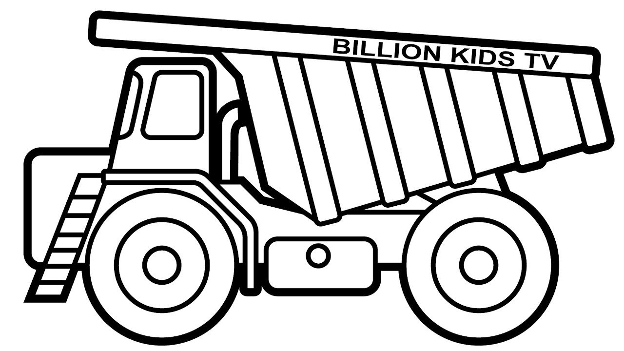 Dump Truck Coloring Pages Printable at GetDrawings | Free download