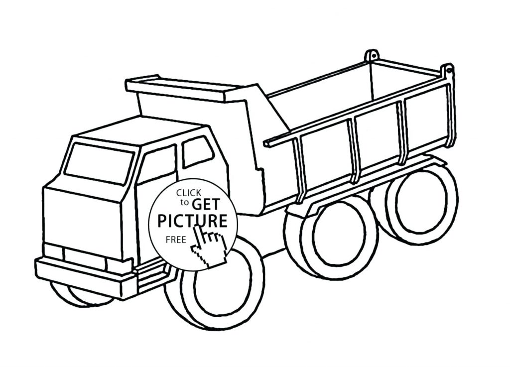1024x737 Coloring Page Dump Truck Coloring Page In Construction Pages