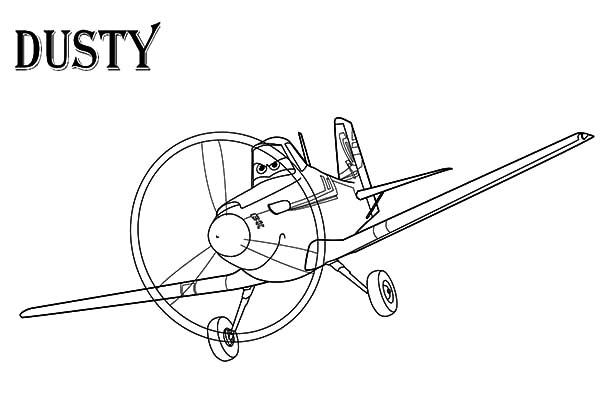 600x404 Dusty Planes Coloring Pages