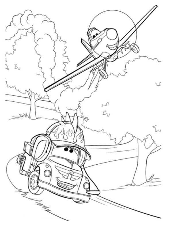 595x791 Coloring Page Disney Planes