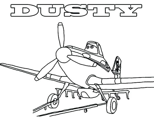 600x458 Disney Planes Dusty Coloring Pages