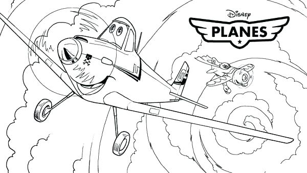 600x338 Dusty Coloring Pages Planes Coloring Page Free Coloring Pages