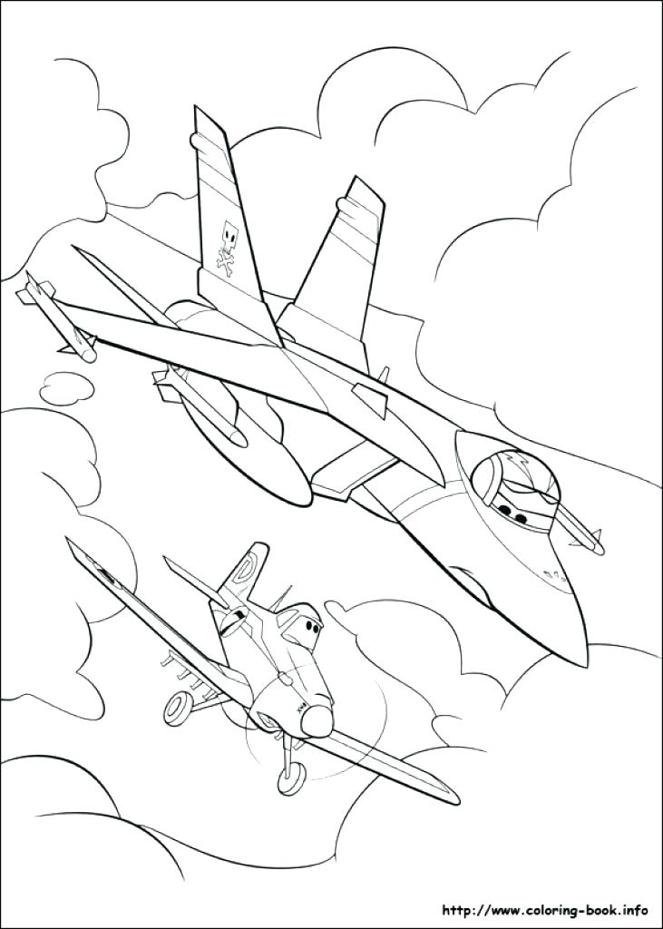 731x1024 Planes Coloring Page
