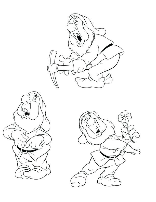 612x792 Seven Dwarfs Coloring Pages Dwarfs Coloring Pages Kids Under