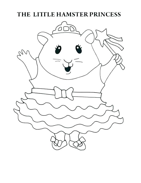 600x777 Hamster Coloring Pages