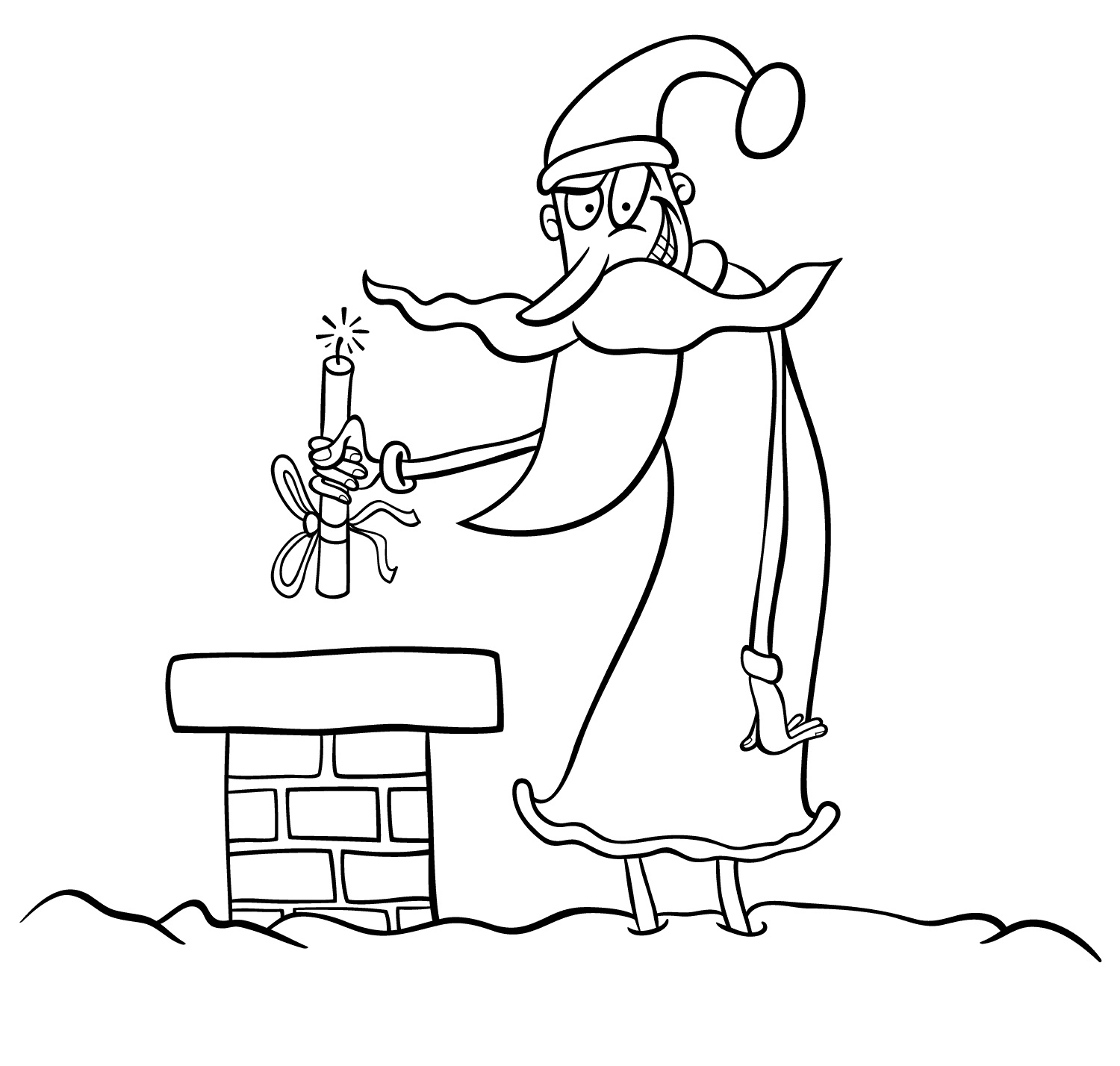 1500x1428 Santa Enjoying Drink Coca Cola Coloring Page