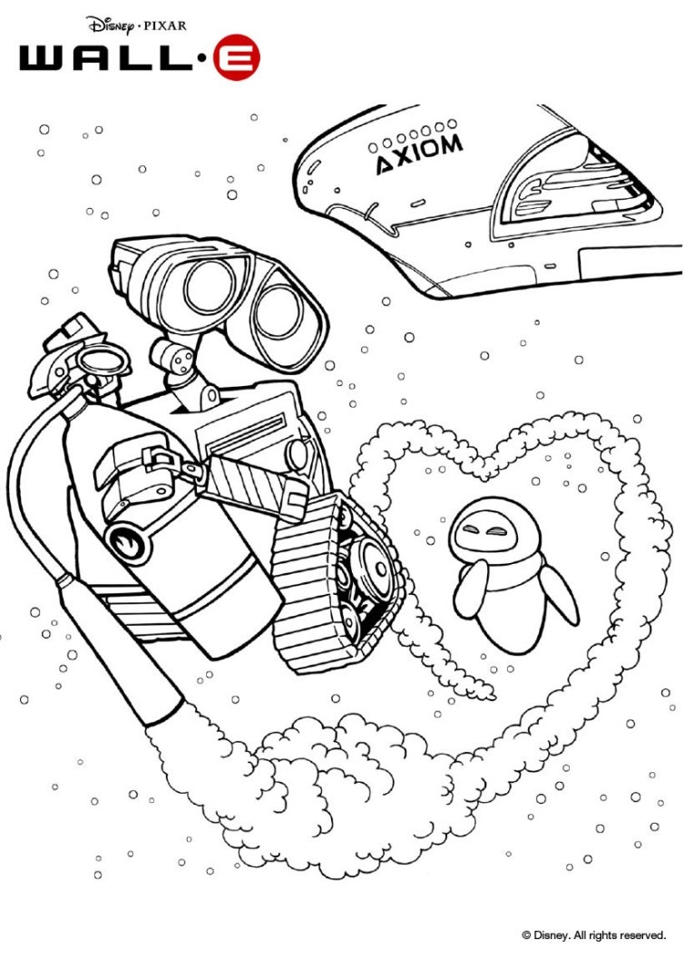 754x1057 Wall E Coloring Pages New Wall E Eve Coloring Sheet Coloring Pages