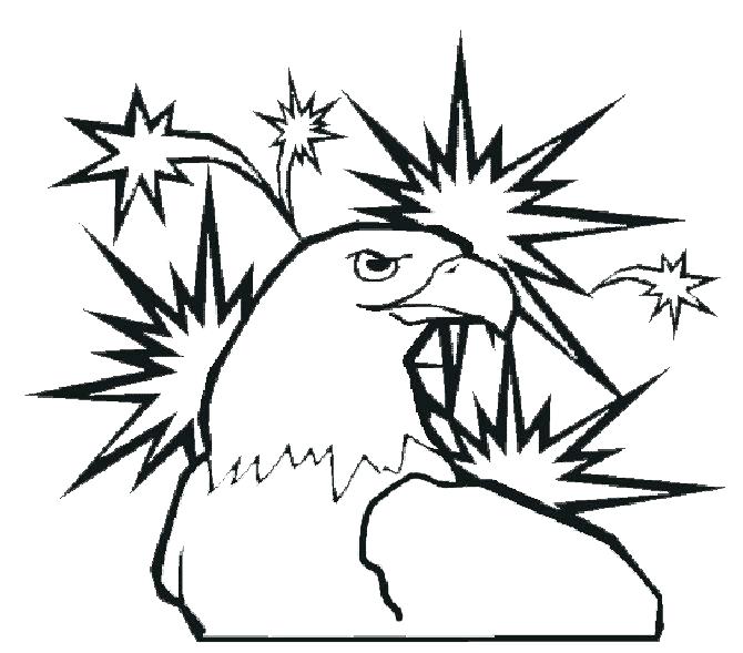 670x589 Eagle Color Page Printable Coloring Pages United States Symbols