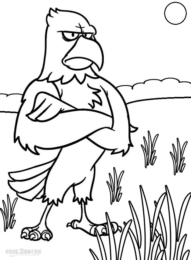 626x850 Printable Bald Eagle Coloring Pages For Kids