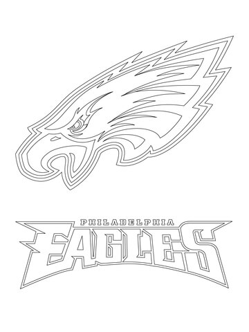360x480 Eagles Coloring Pages Philadelphia Eagles Logo Coloring Page Free