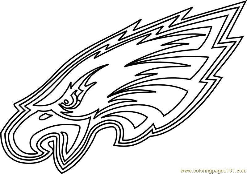 800x565 Philadelphia Eagles Logo Coloring Page