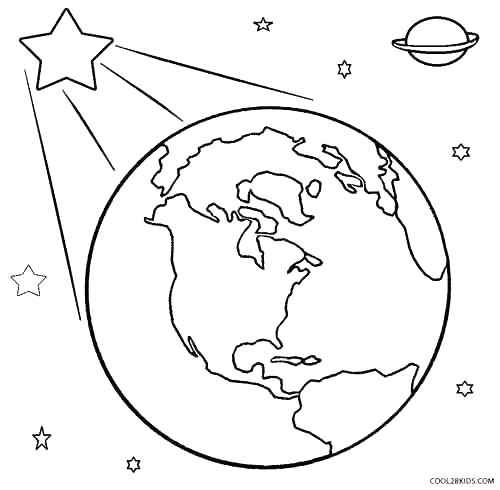 500x490 Planet Earth Coloring Pages