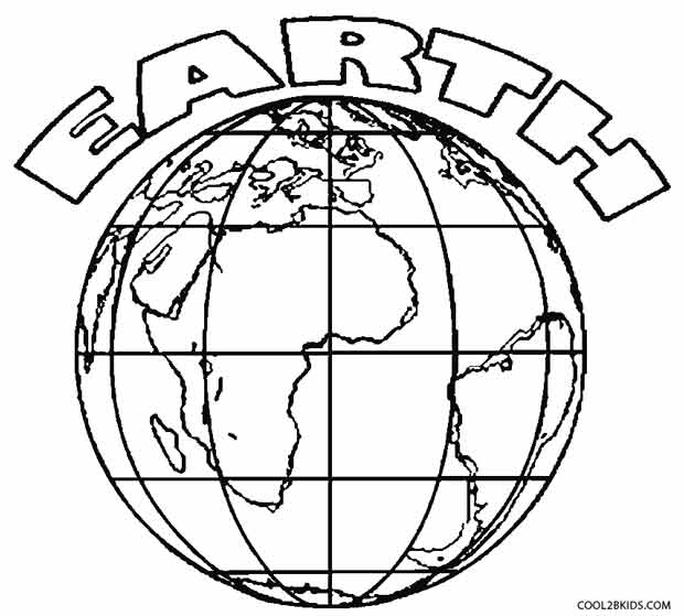 620x559 Printable Earth Coloring Pages For Kids