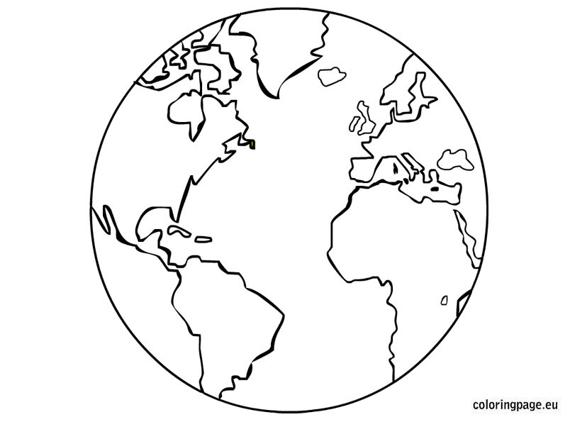 Coloring Pictures Of Earth For Kids