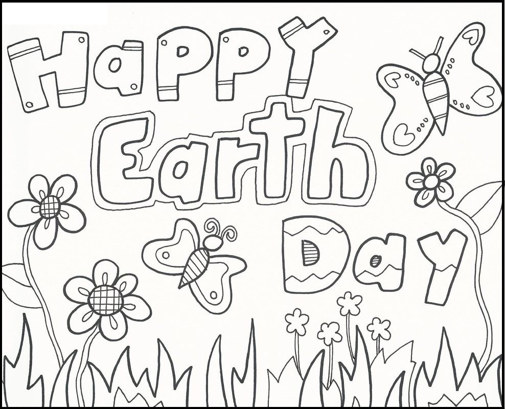 988x800 Chic Design Printable Earth Day Coloring Pages Of The To Print