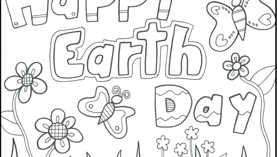 960x544 Earth Day Coloring Sheet