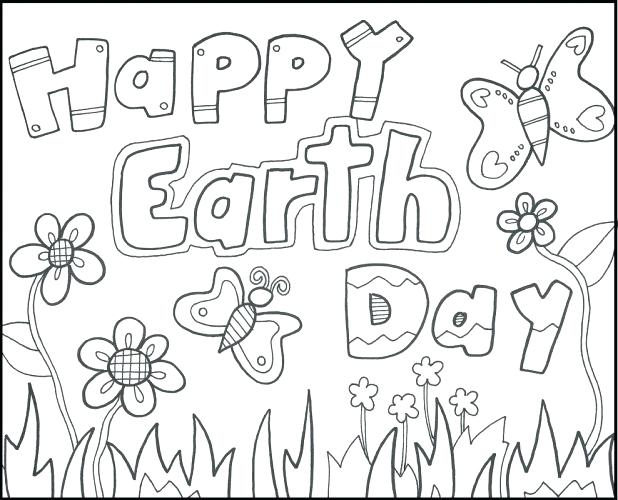 618x500 Earth Day Colouring Pages Earth Day Coloring Pages Happy