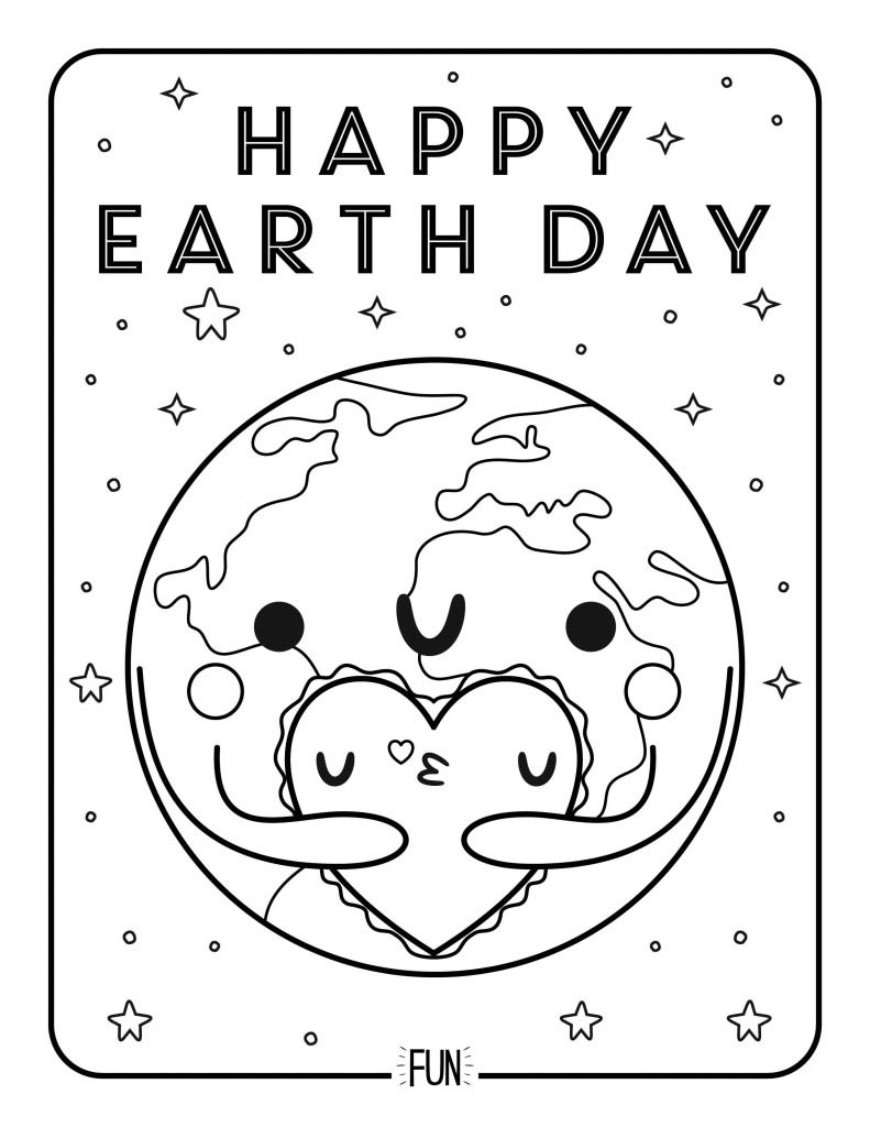 791x1024 Free Printable Coloring Page Earth Day Honest To Nod