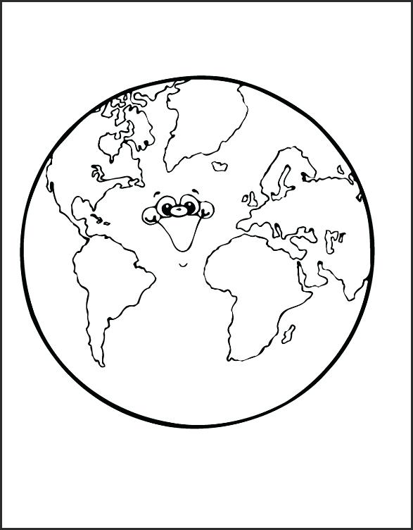 587x752 New Save The Earth Coloring Pages For Free Printable Earth New