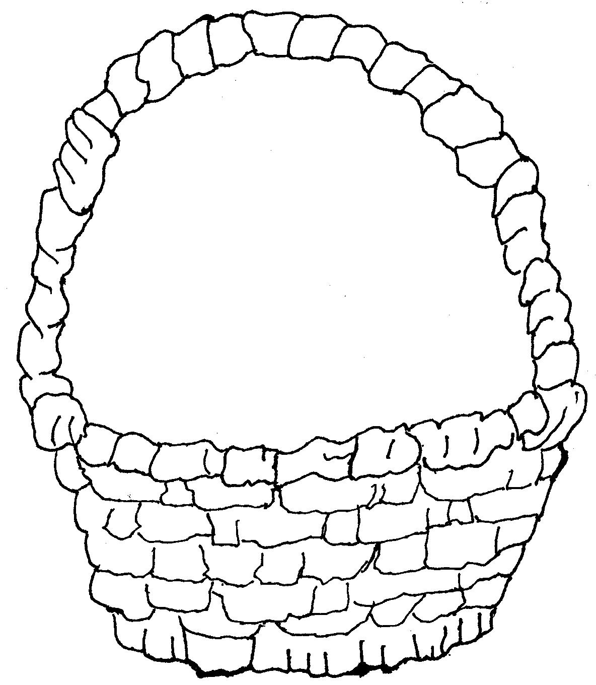 1184x1360 Small Basket Coloring Pages In Easter