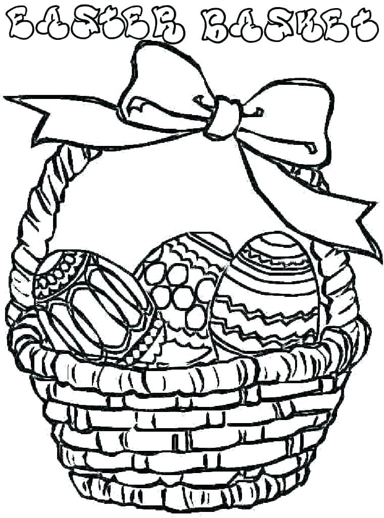 760x1026 Easter Baskets Coloring Pages Basket Coloring Pages To Print Free