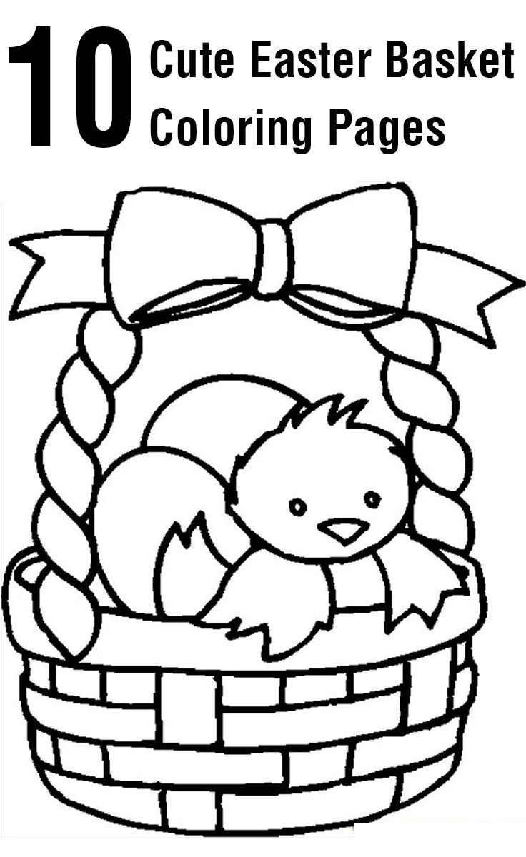 736x1200 Top Free Printable Easter Basket Coloring Pages Online Jaja