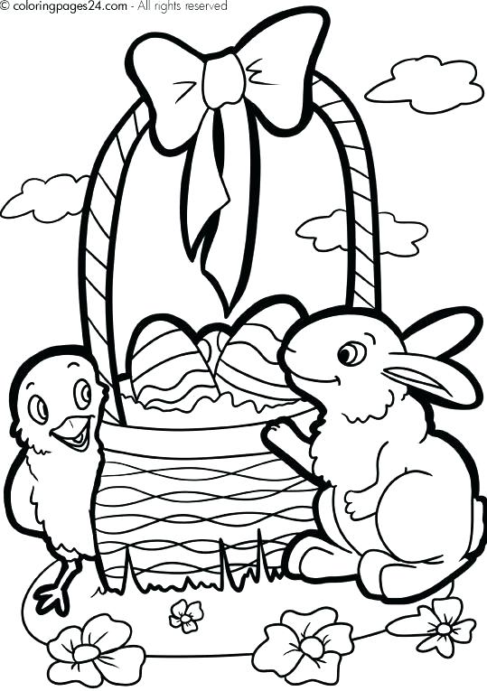 539x765 Easter Basket Coloring Pages