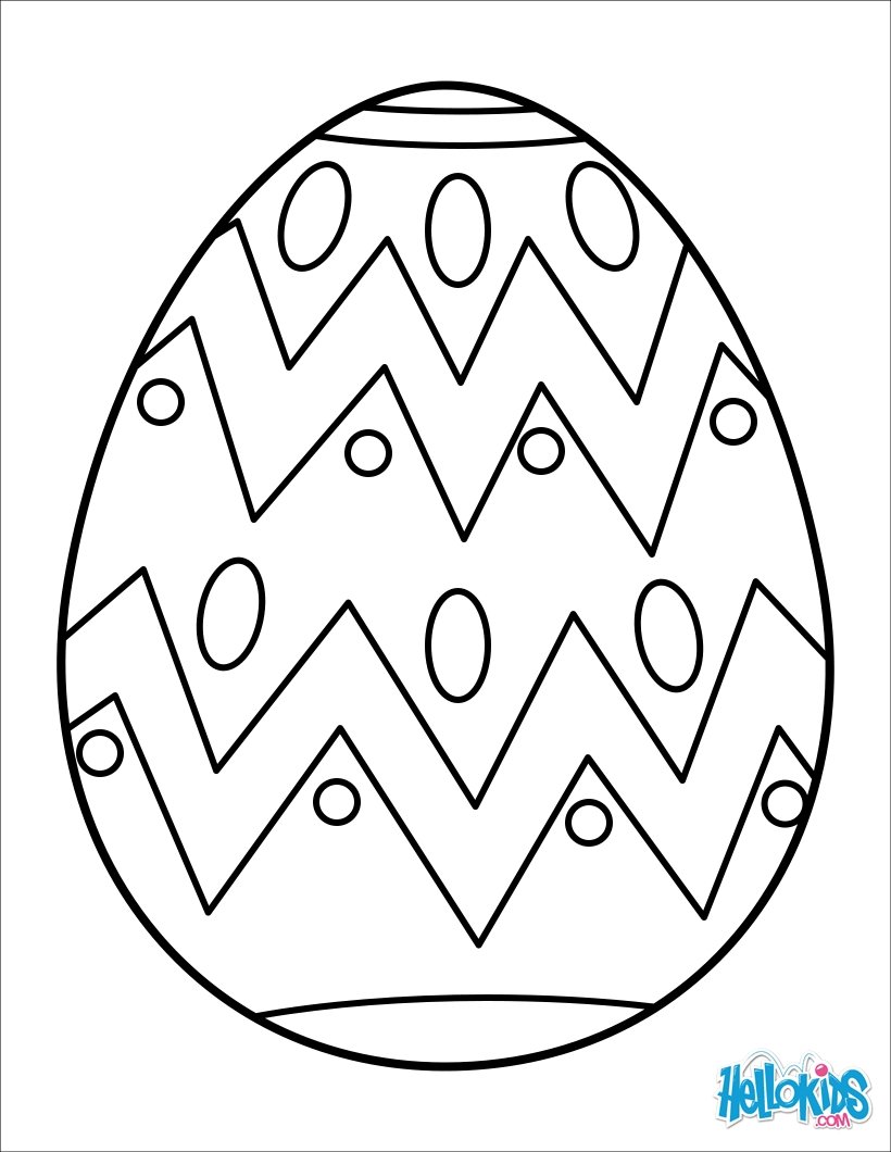 820x1060 Easter Egg Coloring Pages