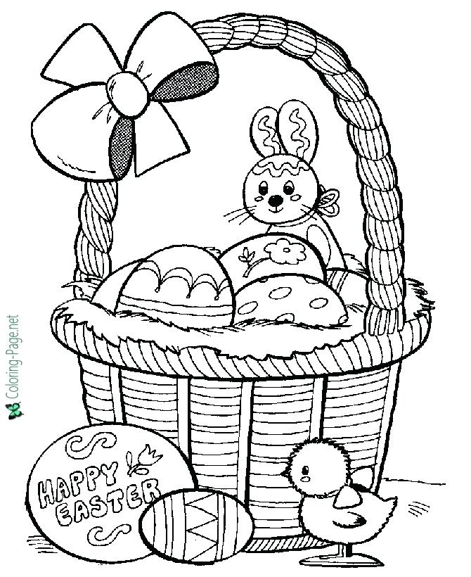 670x820 Easter Baskets Coloring Pages Basket Coloring Pages Printable