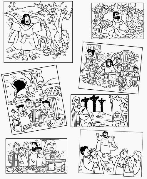 500x611 Coloring Pages Easter Bible Lesson Actividades