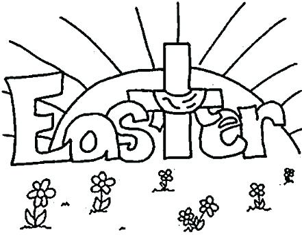 441x350 Easter Coloring Pages Religious