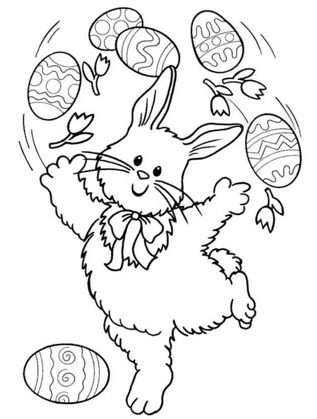 630x833 Easter Bunny Coloring Pages Coloring Book