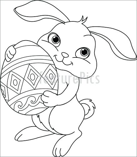 439x500 Bunny Coloring Page Bunny Coloring Pages For Preschoolers