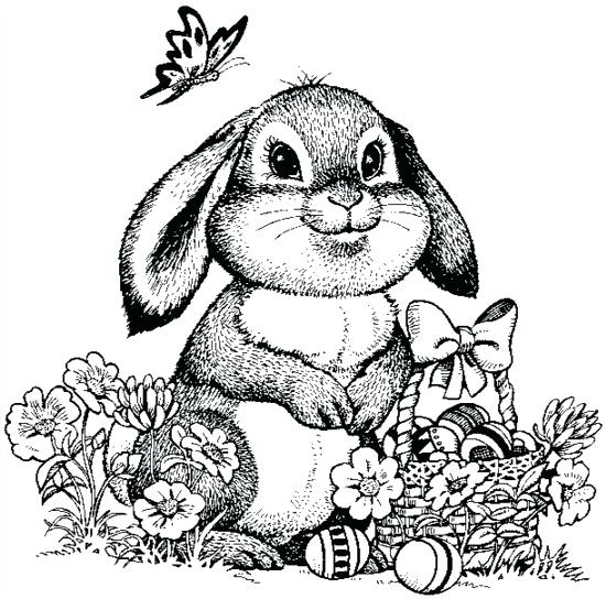 550x544 Easter Bunny Coloring Pages Detail Bunny Coloring Page Easter