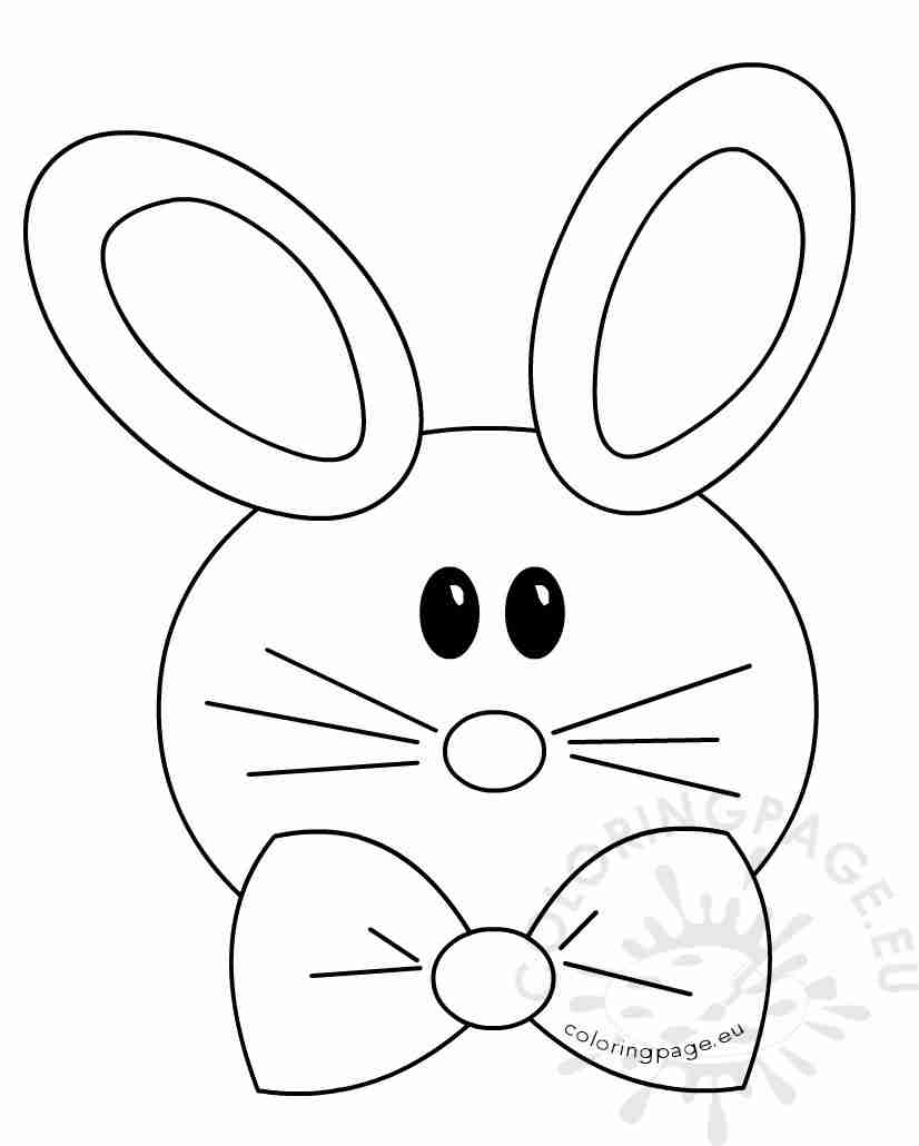 826x1030 Coloring Pages Easter Bunny Colouring Striking Face Olegratiy