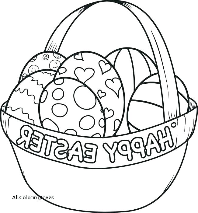 Easter Bunny With Basket Coloring Pages at GetDrawings | Free download