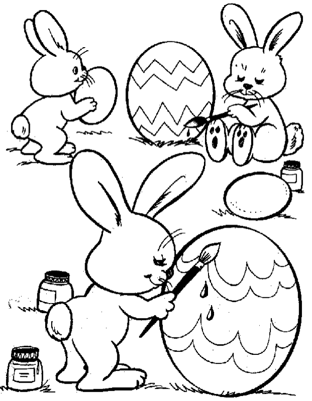 615x790 Easter Bunny Eggs Coloring Page Coloring Book