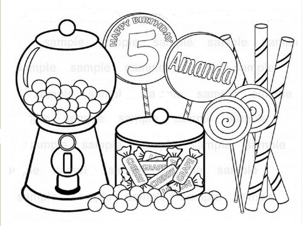 1024x768 Candy Coloring Pages Coloringsuite Com Bright Acpra