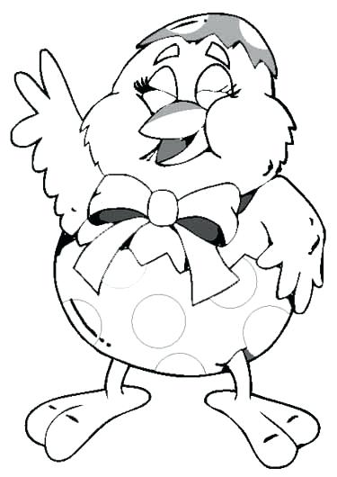 375x530 Easter Chicks Coloring Pages Free Printable Easter Baby Chick