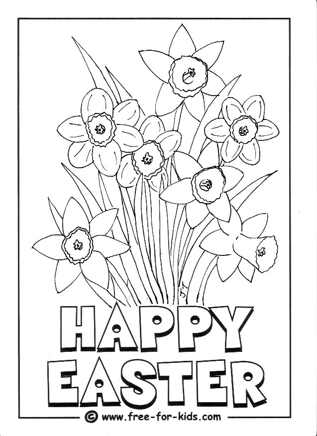 637x876 Easter Colouring Pages