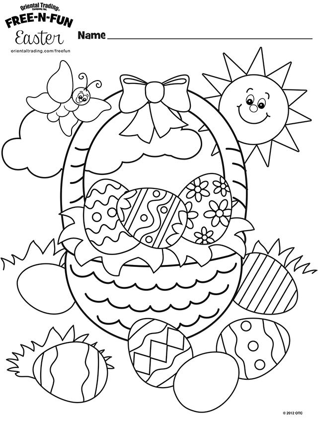 640x849 Free Easter Coloring Pages
