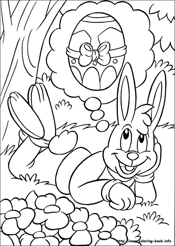 567x794 Easter Coloring Picture