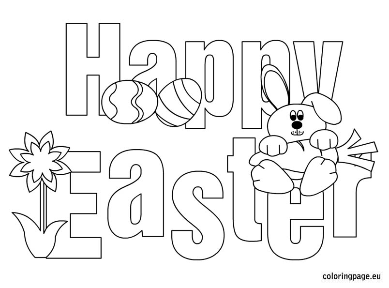 804x595 Free Happy Easter Coloring Pages Printable Pictures Of Bunny Eggs